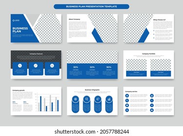 Modern Business plan or proposal  presentation template design and annual report, company profile, brochure, corporate branding or keynote template