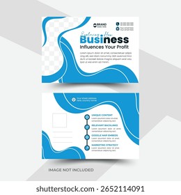 Modern Business Postcard Design for Marketing and Promotion