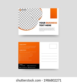 Modern Business Postcard Design Template 
