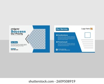 Modern Business Postcard Design Template