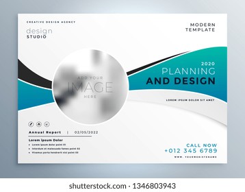 modern business presentation cover brochure template