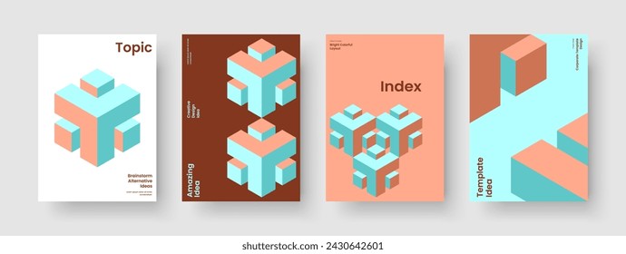 Diseño de presentación de negocios moderno. Plantilla de folleto abstracto. Diseño de folleto aislado. Cartel. Informe. Pancarta. Portada del libro. Antecedentes. Identidad de marca. Folleto. Handbill. Revista. Portátil