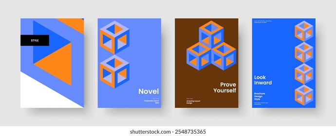 Modernes Business Presentation Design. Vorlage für kreative Flyer. Isoliertes Banner-Layout. Buchumschlag. Broschüre. Bericht. Poster. Hintergrund. Notebook. Erfassung Katalog. Markenidentität. Portfolio
