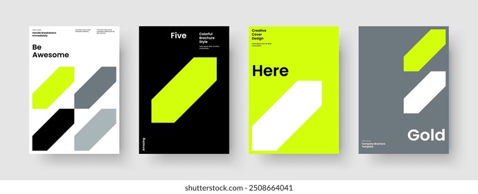 Modernes Business Presentation Design. Eigene Flyer-Vorlage. Geometrisches Posterlayout. Hintergrund. Buchumschlag. Bericht. Banner. Broschüre. Werbung. Notebook. Packungsbeilage. Portfolio. Zeitschrift