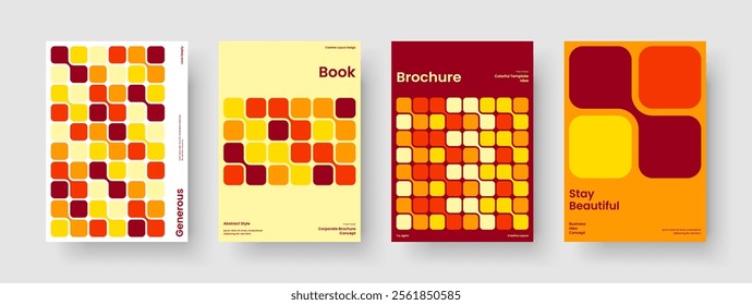Modern Business Presentation Layout. Abstract Brochure Design. Isolated Book Cover Template. Flyer. Poster. Background. Report. Banner. Handbill. Newsletter. Pamphlet. Magazine. Catalog. Notebook