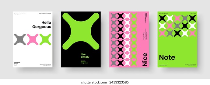 Diseño moderno de presentación de negocios. Plantilla de banner geométrico. Diseño de informe aislado. Volante. Folleto. Antecedentes. Portada del libro. Cartel. Revista. Catálogo. Identidad de marca. Billete. Folleto