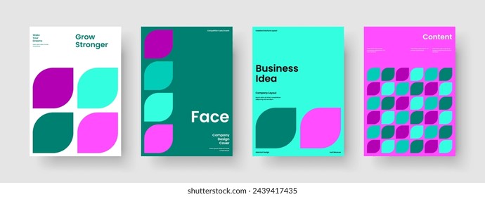 Modern Business Presentation Layout. Geometric Poster Design. Isolated Report Template. Book Cover. Background. Banner. Flyer. Brochure. Journal. Brand Identity. Portfolio. Advertising. Newsletter