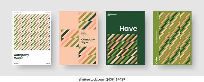 Diseño de presentación empresarial moderno. Plantilla de informe geométrico. Diseño de volante abstracto. Folleto. Antecedentes. Portada del libro. Pancarta. Cartel. Identidad de marca. Catálogo. Boletín informativo. Cartera. Revista