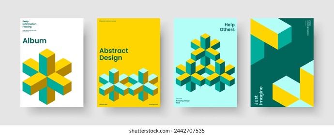 Modern Business Presentation Layout. Geometric Report Template. Isolated Book Cover Design. Background. Flyer. Banner. Poster. Brochure. Handbill. Newsletter. Brand Identity. Notebook. Catalog