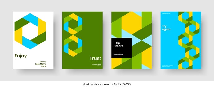 Modern Business Presentation Layout. Isolated Banner Template. Geometric Background Design. Brochure. Poster. Flyer. Report. Book Cover. Advertising. Journal. Newsletter. Catalog. Handbill