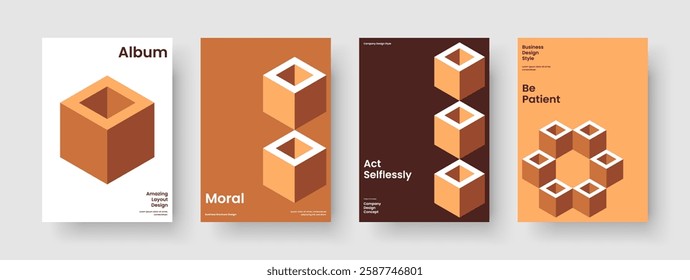 Modern Business Presentation Layout. Isolated Banner Design. Geometric Book Cover Template. Report. Poster. Flyer. Brochure. Background. Newsletter. Portfolio. Leaflet. Pamphlet. Journal