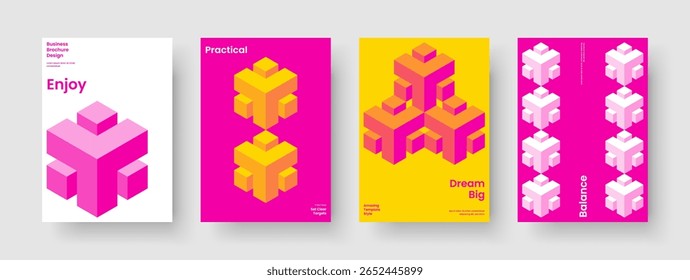 Modern Business Presentation Layout. Isolated Book Cover Design. Creative Poster Template. Brochure. Report. Flyer. Banner. Background. Brand Identity. Pamphlet. Handbill. Newsletter. Advertising