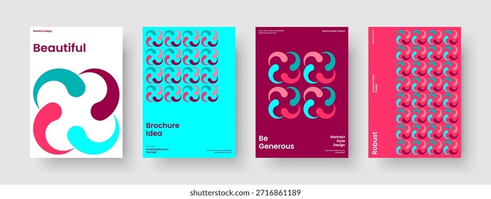 Modelo de Apresentação Comercial Moderno. Design criativo do pôster. Layout de banner isolado. Histórico. Panfleto. Brochura. Relatório. Capa de Livro. Catálogo. Panfleto. Identidade da marca. Boletim informativo. Portfólio