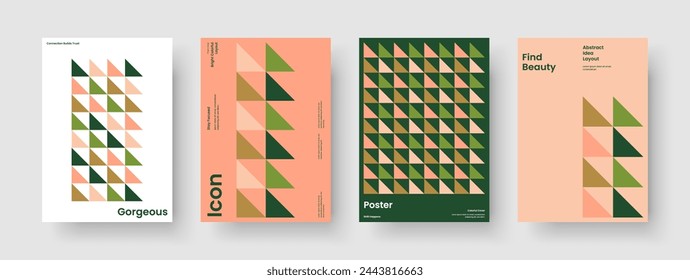Moderne Business Presentation Template. Geometrisches Broschürenlayout. Isoliertes Poster-Design. Hintergrund. Banner. Bericht. Flyer. Buchumschlag. Merkblatt. Newsletter. Notebook. Handzettel Portfolio. Katalog