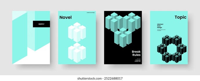 Modelo de Apresentação Comercial Moderno. Disposição Geométrica Da Capa Do Livro. Design de banner criativo. Brochura. Relatório. Histórico. Panfleto. Cartaz. Revista. Panfleto. Boletim informativo. Folheto informativo. Conhecimento Manual