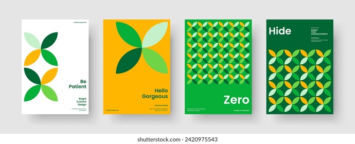 Plantilla de presentación de negocios moderna. Diseño de fondo aislado. Diseño de pancartas geométricas. Informe. Volante. Cartel. Portada del libro. Folleto. Catálogo. Folleto. Cartera. Boletín informativo. Portátil