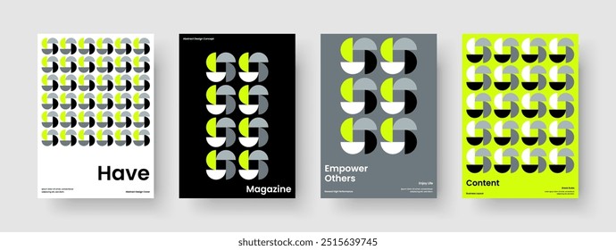 Plantilla de presentación de negocios moderna. Diseño de portada de libro aislado. Diseño de fondo creativo. Anuncio. Informe. Volante. Cartel. Folleto. Boletín informativo. Folleto. Cuaderno. Diario. Manual. Cartera