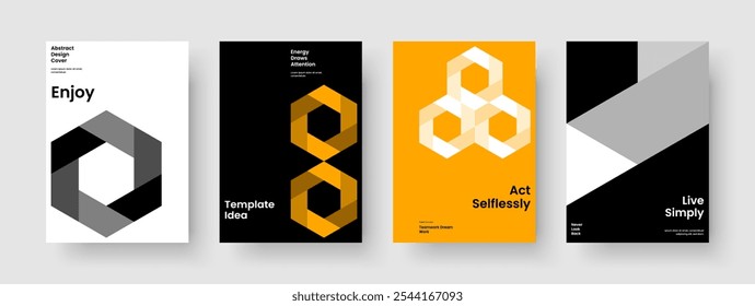 Modelo de Apresentação Comercial Moderno. Layout de banner isolado. Design de cartaz geométrico. Relatório. Brochura. Histórico. Panfleto. Capa de Livro. Identidade da marca. Conhecimento manual. Revista. Notebook. Folheto