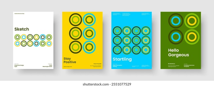 Plantilla de presentación de negocios moderna. Diseño de volante aislado. Diseño de folleto creativo. Anuncio. Informe. Portada de libro. Cartel. Antecedentes. Diario. Boletín informativo. Manual. Publicidad. Identidad de marca
