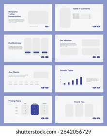 Modern business presentation template. Pitch deck presentation design for multipurpose.