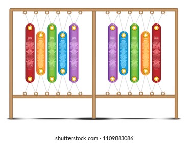 Modern business  process chart infographics template. Vector banner used for presentation and workflow layout diagram, web design. Vector EPS10