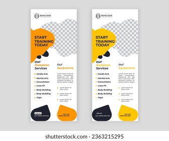  modern business rack card or dl flyer design template