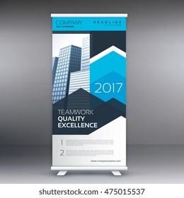 modern business roll up banner design template