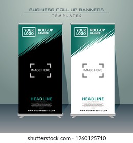 Modern Business Roll Up. Standing Banner Design. Banner Template. Presentation and Brochure. Vector illustration - Vector