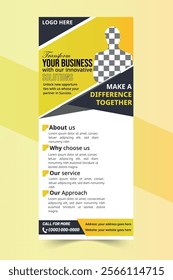 modern business rollup banner design