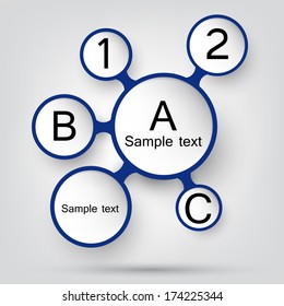 Modern business scheme for presentations. Vector  illustration 
