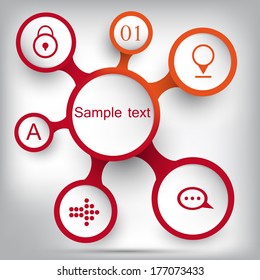 Modern business scheme for presentations .Vector  illustration 