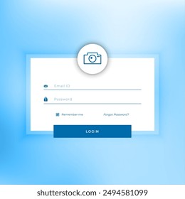 modern business signup form template with username and password design vector