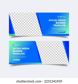 Modern business. social media banner template