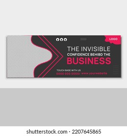 Modern business social media Facebook cover