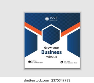 modern business Social Media Post Banner Design Template