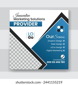 Modern Business social media post web banner design template