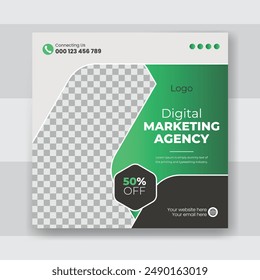 Modern Business social media post web banner design template