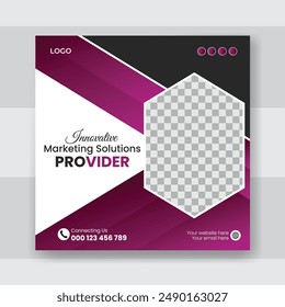 Modern Business social media post web banner design template