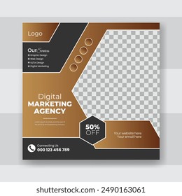 Modern Business social media post web banner design template