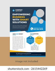 Modern Business Solutions Corporate Flyer Template  Professional  Clean Design