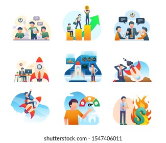 Modern Business And Startup Illustration Collection