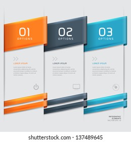 Modern business steb origami style options banner. Vector illustration. can be used for workflow layout, diagram, number options, step up options, web design, infographics.