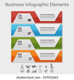 Modern business steb origami style options banner. Vector illustration. can be used for workflow layout, diagram, number options, step up options, web design, infographics.