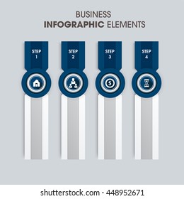 Modern business steb origami style options banner. Vector illustration. can be used for workflow layout, diagram, number options, step up options, web template, infographics.