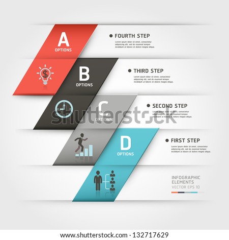 Modern business steb origami style options banner. Vector illustration. can be used for workflow layout, diagram, number options, step up options, web template, infographics.