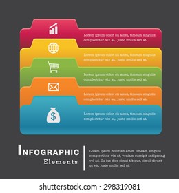 Modern business step options banner. Vector illustration. can be used for work flow layout, diagram, number options, step up options, web template, info-graphic.