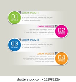 Modern Business step options. Vector illustration
