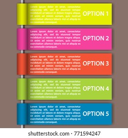 Modern business steps to success charts and graphs options