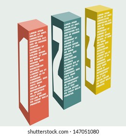 Modern business steps to success and graphs options banner. 