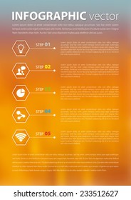 Modern business steps to success options on grey background Vector graphic design template.